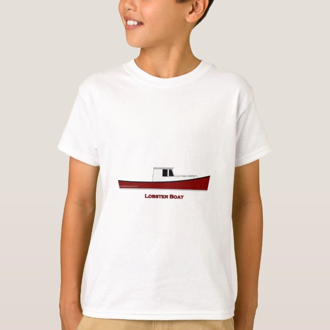 Maine Lobster Boat T-Shirt (Front)