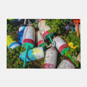Maine Lobster Buoys Doormat
