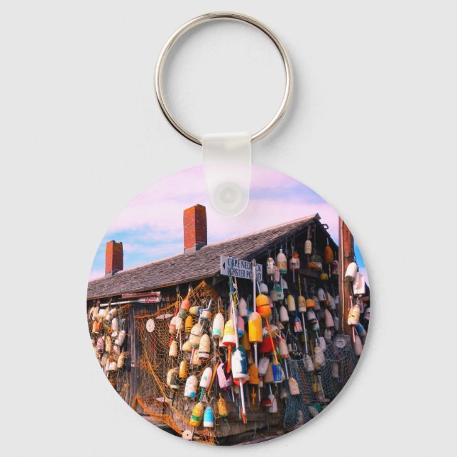 maine lobster buoys key ring (Front)