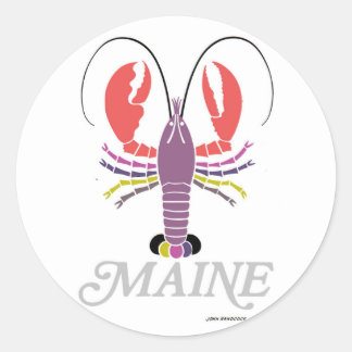 Maine Lobster Classic Round Sticker