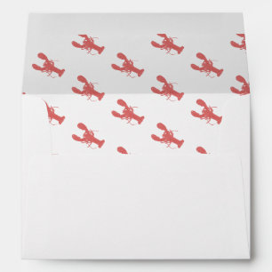 Maine Lobster Envelope. Maine Wedding.    Envelope