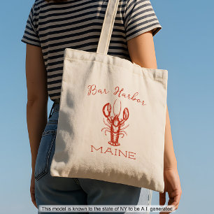 Maine Lobster Fisherman Aesthetic Tote Bag
