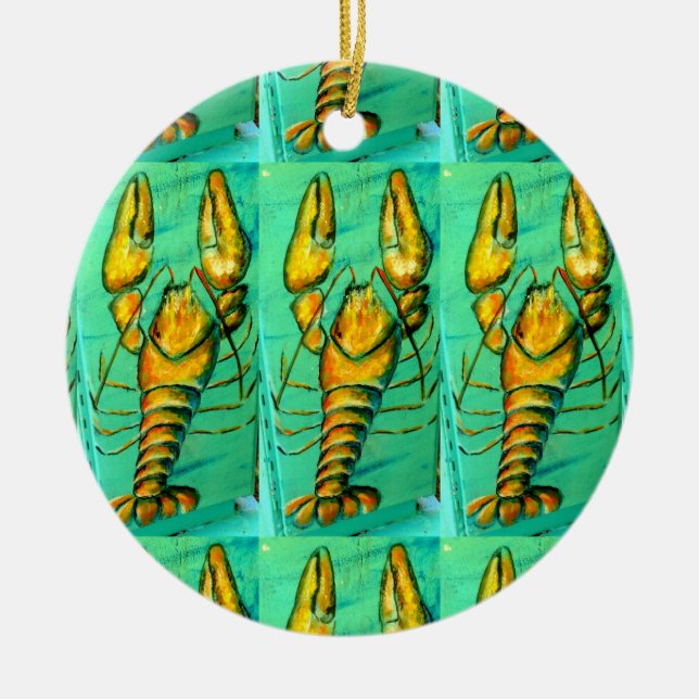 maine lobster green ornament (Front)