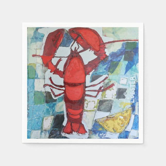 Maine Lobster Napkin (Front)