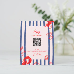 Maine Lobster Oysters Clams East Coast Wedding Invitation