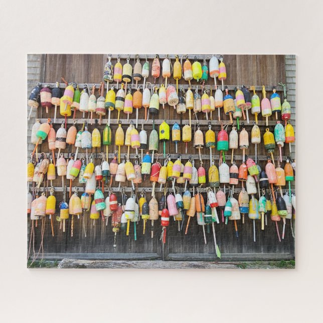 Maine Lobster Pots Jigsaw Puzzle (Horizontal)