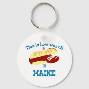 Maine Lobster Roll Key Ring