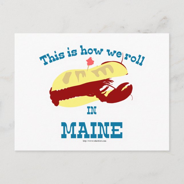 Maine Lobster Roll Postcard (Front)