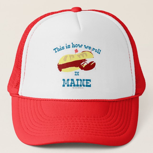 Maine Lobster Roll Trucker Hat (Front)