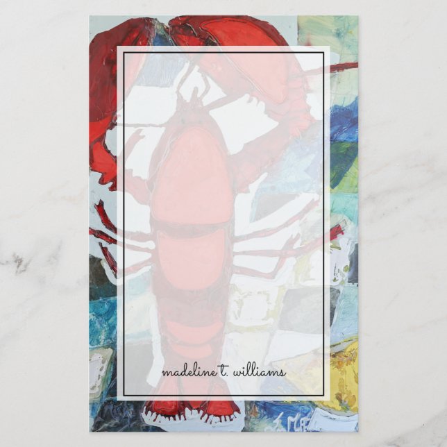 Maine Lobster Stationery (Front)