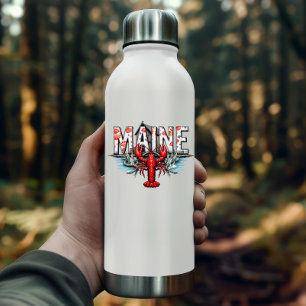 Maine Lobster Sticker   Coastal State Travel Decal