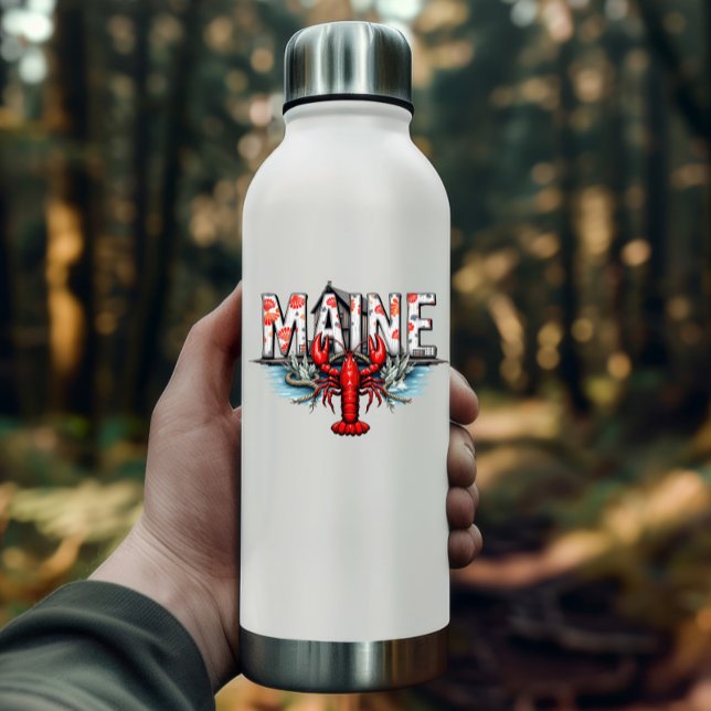 Maine Lobster Sticker | Coastal State Travel Decal (Maine Lobster Sticker | Coastal State Travel Decal by PiggyPrint Stickers.)