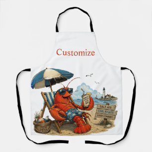 Maine Lobster Summer Fun Thunder_Cove Apron