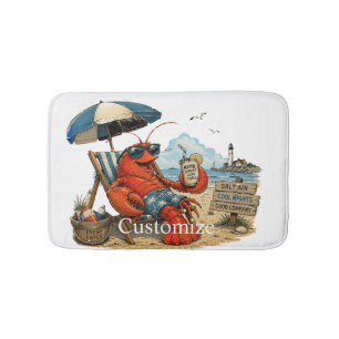 Maine Lobster Summer Fun Thunder_Cove Bath Mat