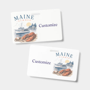 Maine Lobster Summer Fun Thunder_Cove ID Badge