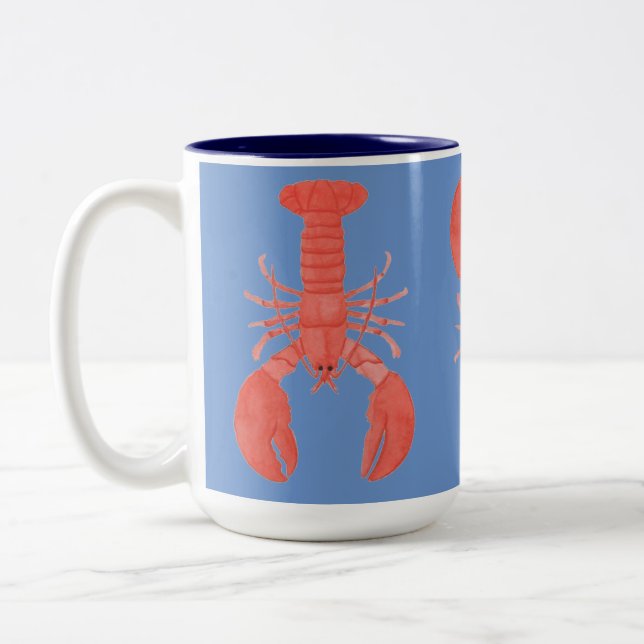 Maine Lobster Two-Tone Mug, 15 oz Coffee Mug (Left)