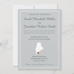 Maine Love - Customisable Wedding Invitation