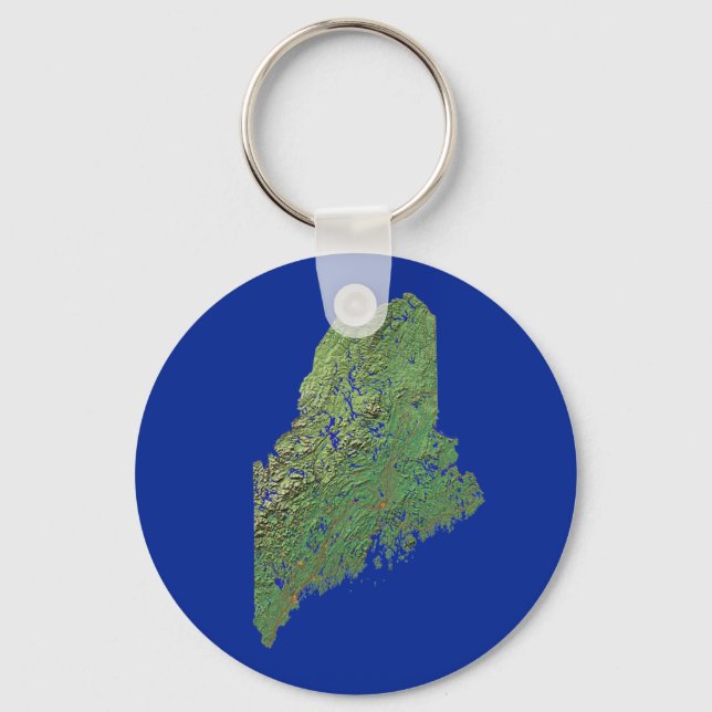 Maine Map Keychain (Front)