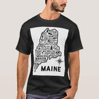 Maine Map T-Shirt