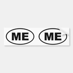 Maine ME oval Bumper Sticker