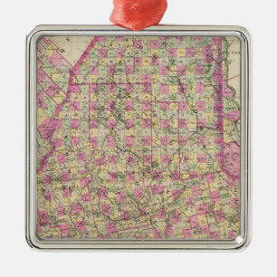 Maine Metal Tree Decoration