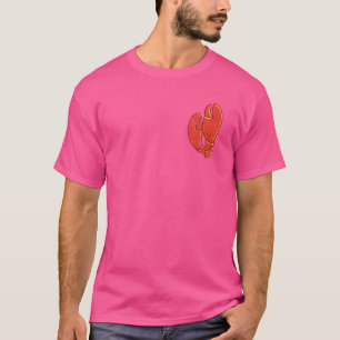 Maine Nautical Lobster Claws Crawfish Illustration T-Shirt