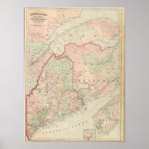 Maine, New Brunswick Poster