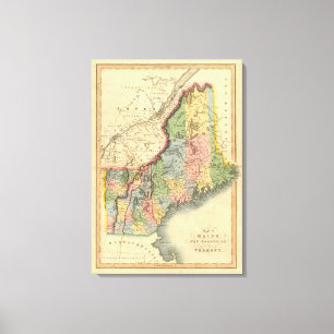 Maine, New Hampshire, Vermont 2 Canvas Print