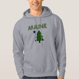 Maine Old Flag Hoodie