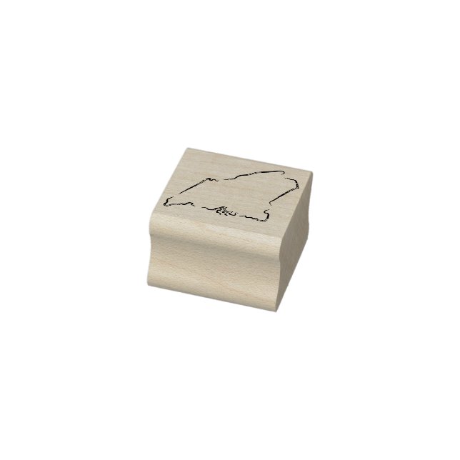 Maine Outline Rubber Stamp (Stamp)