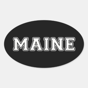 Maine Oval Sticker