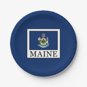 Maine Paper Plate