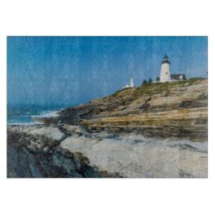 Maine, Pemaquid Point, Pemaquid Point Lighthouse Cutting Board