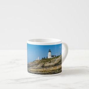Maine, Pemaquid Point, Pemaquid Point Lighthouse Espresso Cup