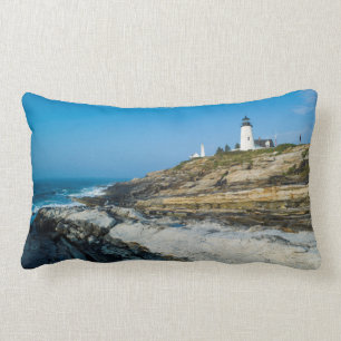 Maine, Pemaquid Point, Pemaquid Point Lighthouse Lumbar Cushion