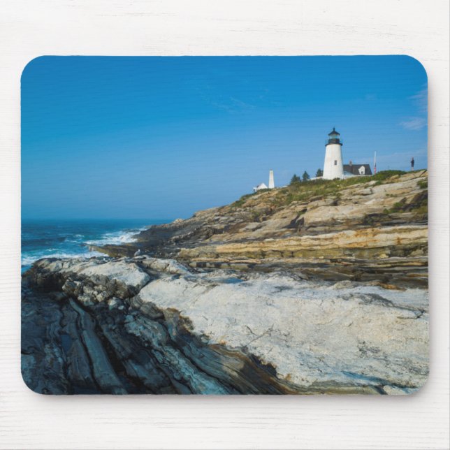 Maine, Pemaquid Point, Pemaquid Point Lighthouse Mouse Mat (Front)
