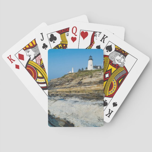 Maine, Pemaquid Point, Pemaquid Point Lighthouse Playing Cards (Back)