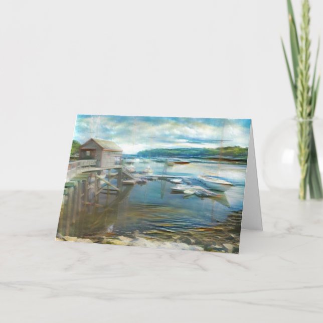 Maine Pier Thank You Card (Front)