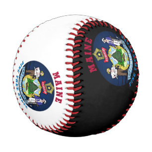 MAINE PINE TREE STATE FLAG BASEBALL