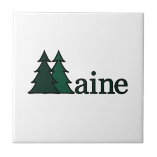 Maine Pine Trees Tile