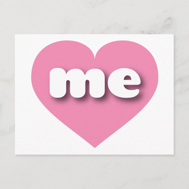 Maine pink heart - I love me Postcard (Front)