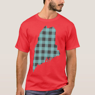 Maine Plaid in Mint T-Shirt