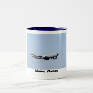 Maine Planes Two-Tone Coffee Mug