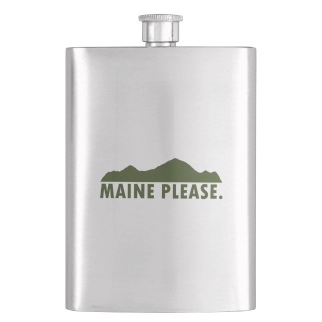 Maine Please Hip Flask (Front)