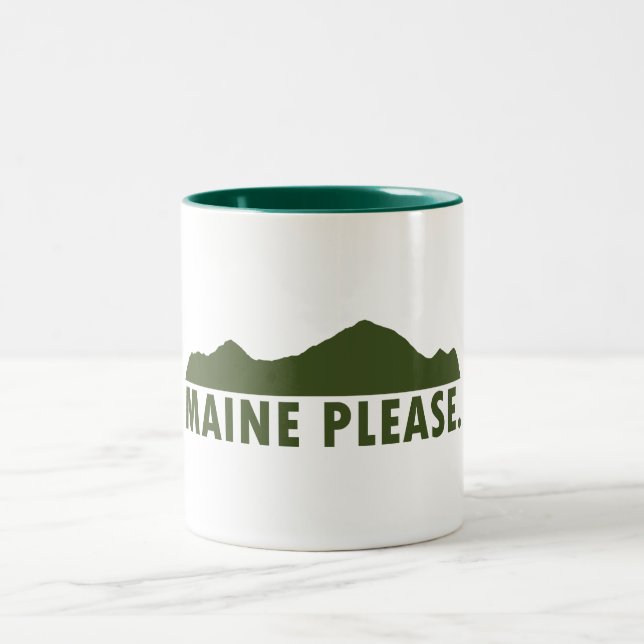 Maine Please Two-Tone Coffee Mug (Center)