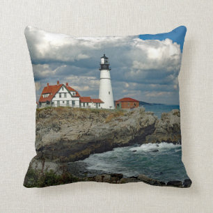 Maine Portland Head Lighthouse Photo Cushion