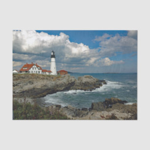 Maine Portland Head Lighthouse Photo Tissue Paper