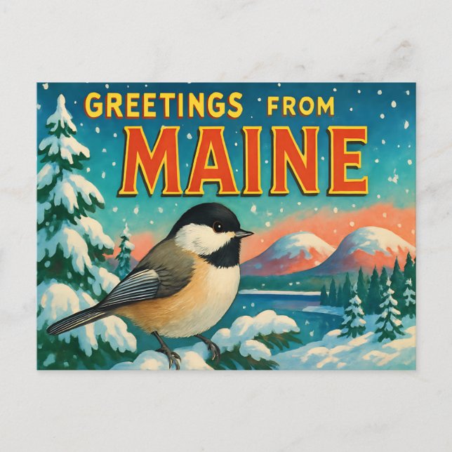 MAINE Postcard (Front)