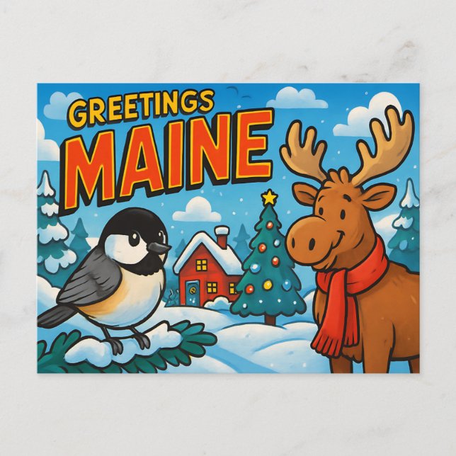 MAINE Postcard (Front)