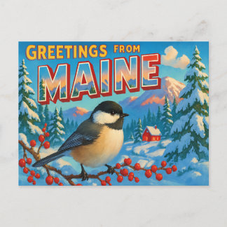 MAINE Postcard